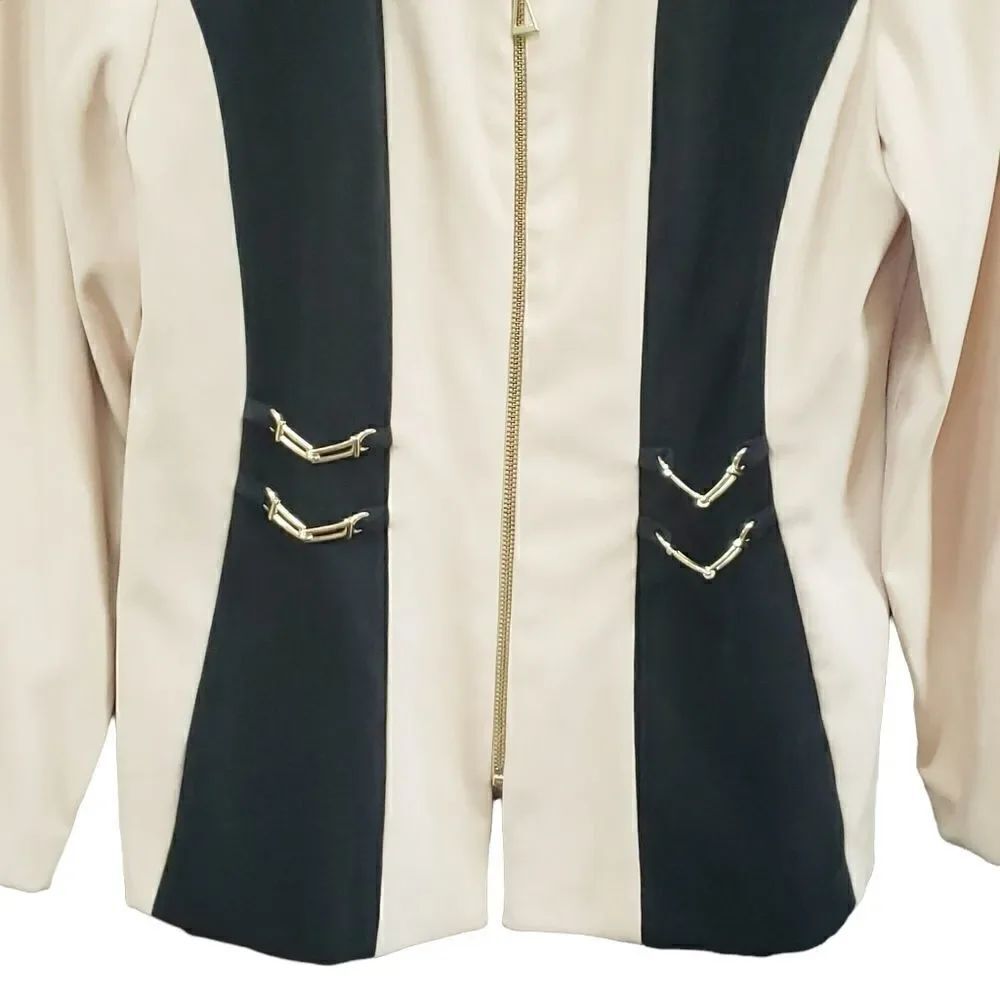 AMANDA SMITH Colorblock Coat Size 14 - Picture 7 of 15